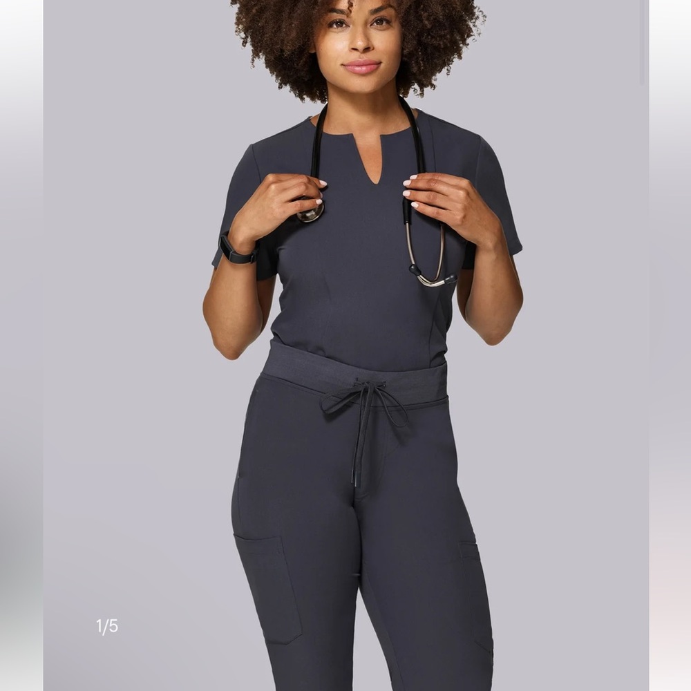 COPY - Mandala scrubs 2 piece set in pewter